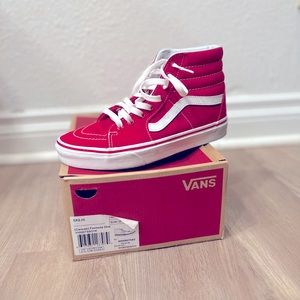 Red vans high tops 8